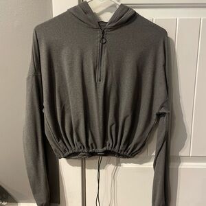 Gray Women's Hoodie Top
